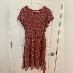 Mika rose size small floral dress. NWT
